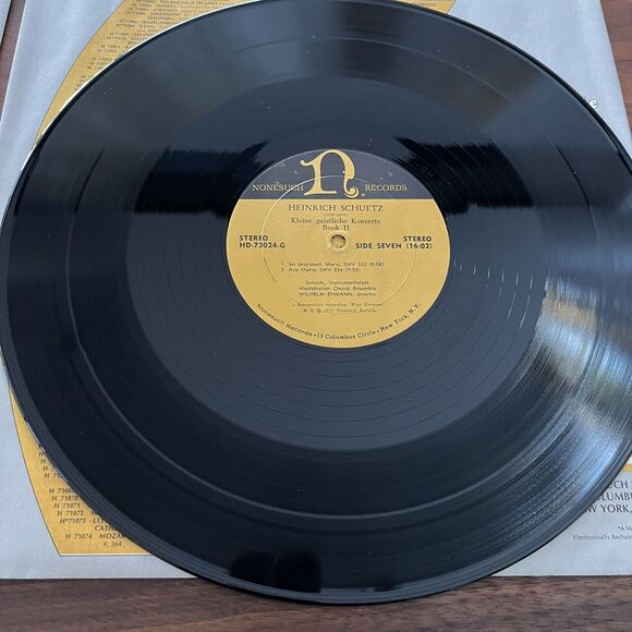 Heinrich Schütz ‎Kleine Geistliche Konzerte Book II (1639) 4xLP Box Set Nonesuch - Picture 12 of 16